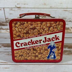 CRACKER JACK metal LUNCHBOX & THERMOS vintage ALLADIN